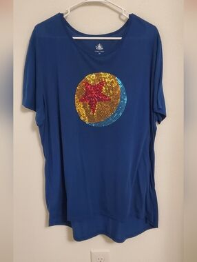 Disney Parks Pixar Navy Sequin Pixar Ball Tunic Tee Size 2X